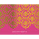 Raspberry Moroccan Gold Foil Lace Folded Note Cards w/Lined Envelopes Image 3 of 3